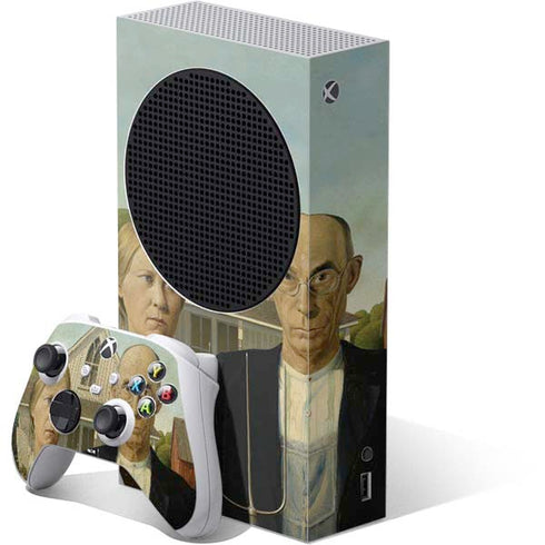 Grant Wood American Gothic Xbox Series S Skins